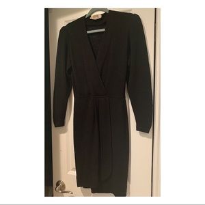 Vintage 1970s Black St. John Knit Dress